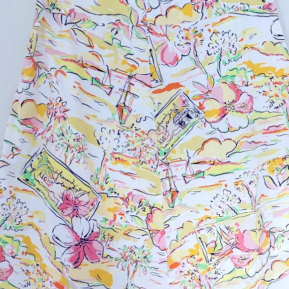 EXPRESS Aloha Hawaiian A-line skirt size 6 - Picture 5 of 9